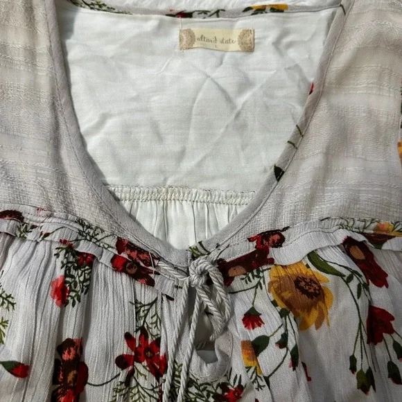 Altar'd State L Flowy cottagecore midi dress‎ pockets Romantic vintage inspired - Picture 6 of 12